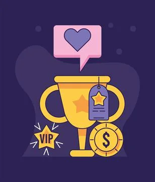 Loyalty program with award Illustrazione stock