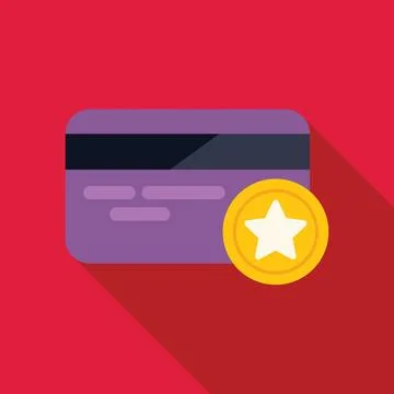 Loyalty program awarding bonus points to credit card users Stock Illustration