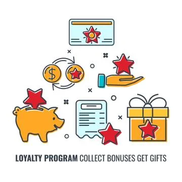Loyalty Program Banner Stock Illustration