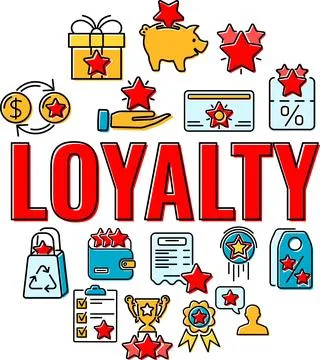 Loyalty Program Banner Stock Illustration