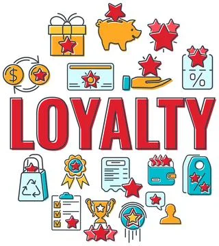 Loyalty Program Banner 库存插图