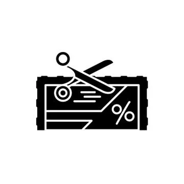 Loyalty program black icon, vector sign on isolated background. Loyalty program 스톡 일러스트