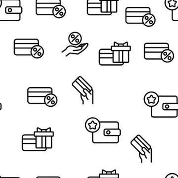 Loyalty Program Bonus Vector Seamless Pattern Stockillustratie