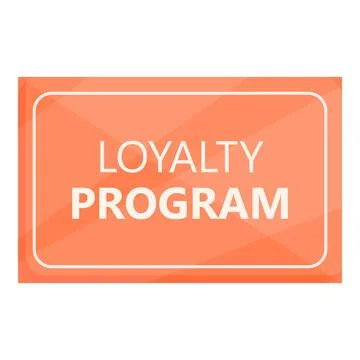 Loyalty program card icon cartoon vector. Gift client Stock-Illustration