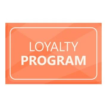 Loyalty program card icon cartoon . Gift client Stock-Illustration