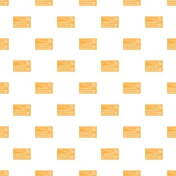 Loyalty program card pattern for customer retention Stock Illustration