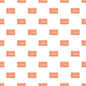 Loyalty program card pattern for customer reward system Stockillustratie