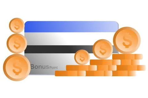 Loyalty program discount card 스톡 일러스트