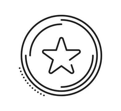 Loyalty program exclusive benefit icon with star イラスト素材