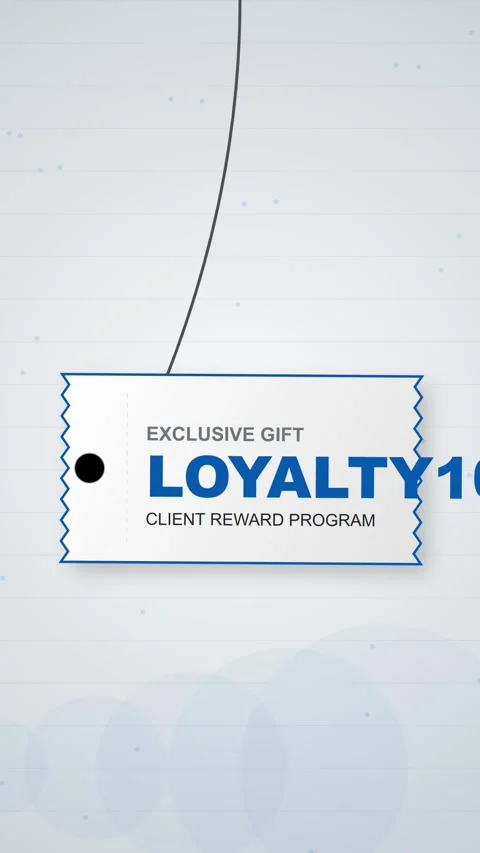 Loyalty Program Exclusive Gift Tag Animation Stock-Footage 346197761