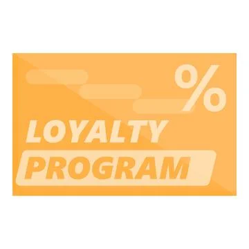 Loyalty program icon cartoon . Card gift Stock-Illustration