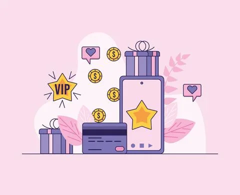 Loyalty program icons Stock Illustration