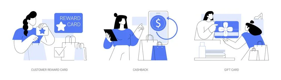 Loyalty program isolated cartoon vector illustrations se Stock Illustration