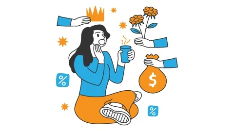 Loyalty program Motion graphic design animation. Online Shopping Videos 스톡 동영상 231181094