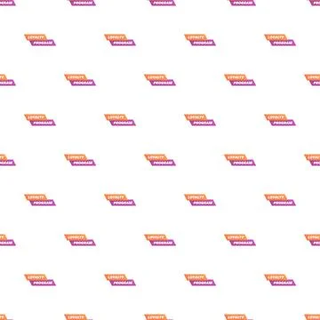 Loyalty program pattern with repeated discount labels 库存插图