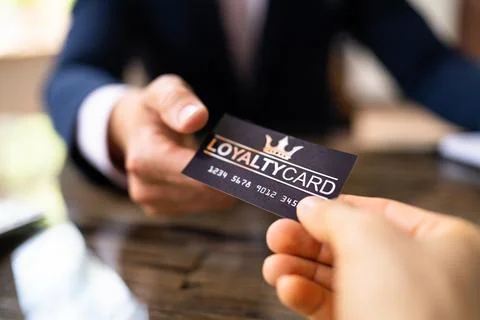 Loyalty Program Reward And Point Card Foto stock