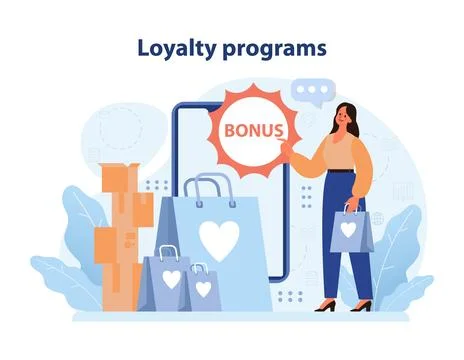 Loyalty program rewards. Flat vector illustration Illustration
