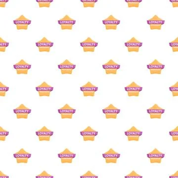 Loyalty program star pattern creating customer retention background Illustration
