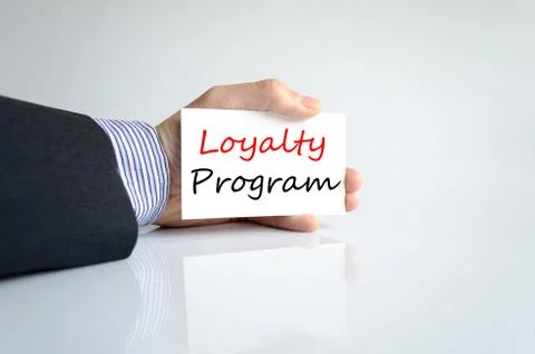 Loyalty program text concept Stock Photos