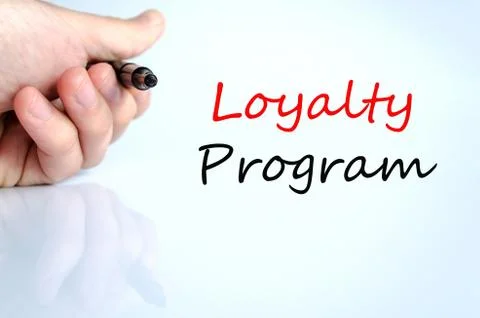 Loyalty program text concept Stock Photos