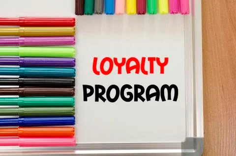 Loyalty program text concept Stock Photos