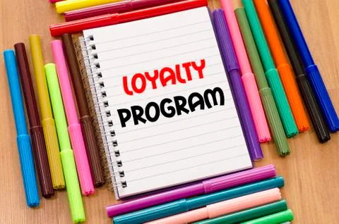 Loyalty program text concept Stock Photos