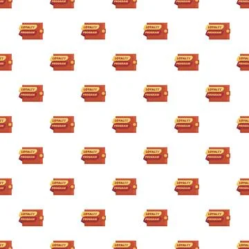 Loyalty program wallets pattern offering customer incentives Stock Illustration