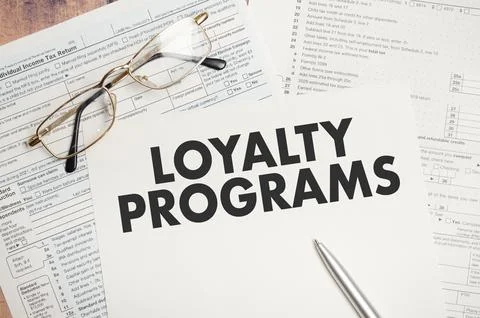 Loyalty programs, business concept image with soft focus background and vin.. Foto stock