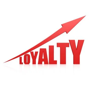 Loyalty red arrow Stock Illustration