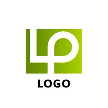 LP company logo vector template. Stock Illustration