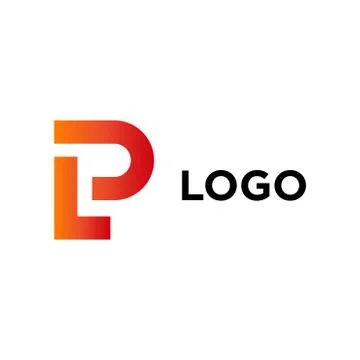 LP company logo vector template. Stock Illustration