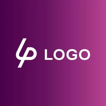 LP company logo vector template. Stock Illustration