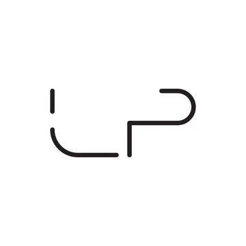 Lp initial letter vector logo icon Stock Illustration