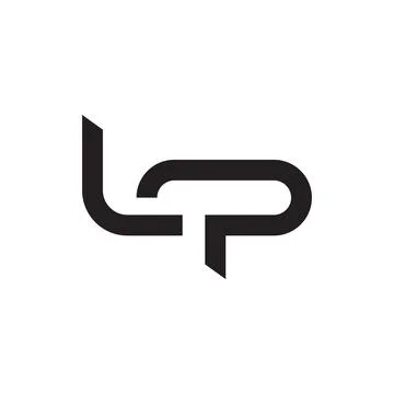 Lp initial letter vector logo Illustrazione stock