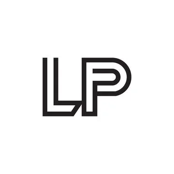 Lp initial letter vector logo Illustrazione stock