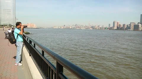 LP NY StatueOfLiberty 024 스톡 동영상 22332302