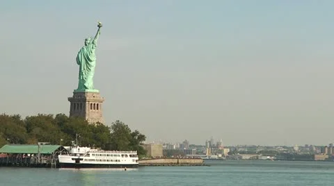 LP NY StatueOfLiberty 053 스톡 동영상 22331753