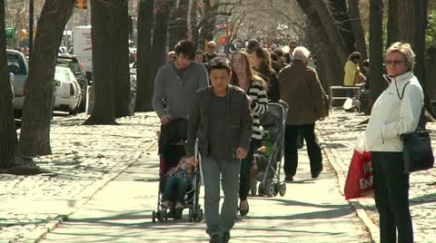 LP NYcrowd 01 Vídeos de archivo 21778882