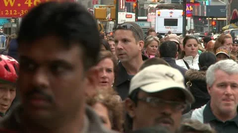 LP NYcrowd 11 Video stock 21778802