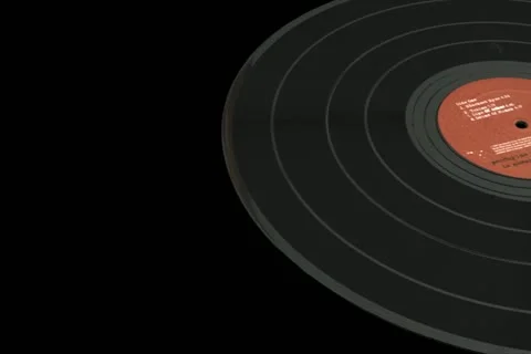 LP Record Transition Stock Footage 10870589