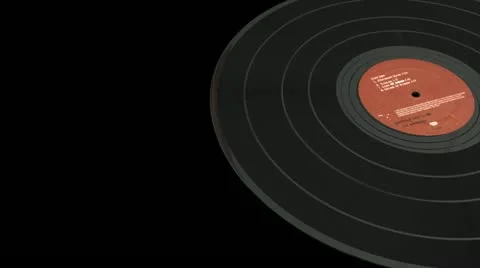 LP Record Transition HD Stock Footage 10870474