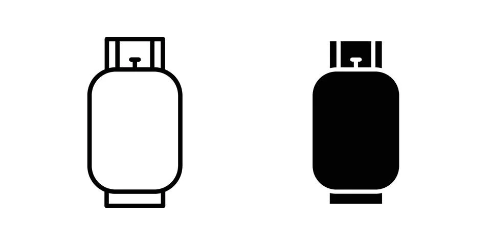 LPG cylinder icon vector design illustrations Illustrazione stock