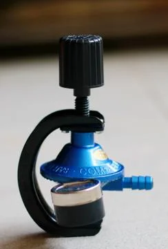 LPG gas regulators Stock Photos