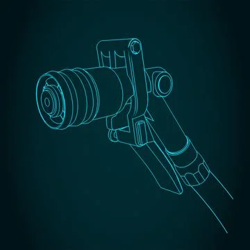 LPG nozzle illustration Stock Illustration