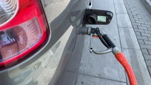LPG Refueling at a Gas Station Stock Footage 277394149