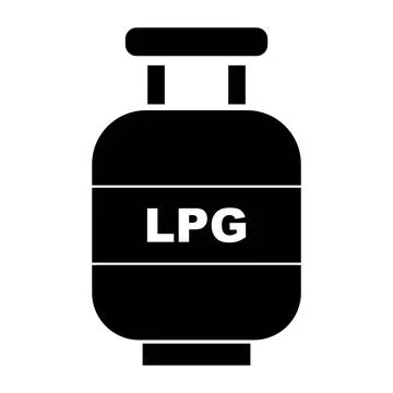 LPG tank vector icon with handle Illustration