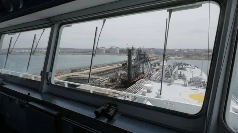 LPG tanker loading on gas terminal Stock Footage 79068484