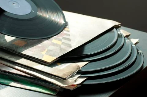 Lps and covers Foto stock