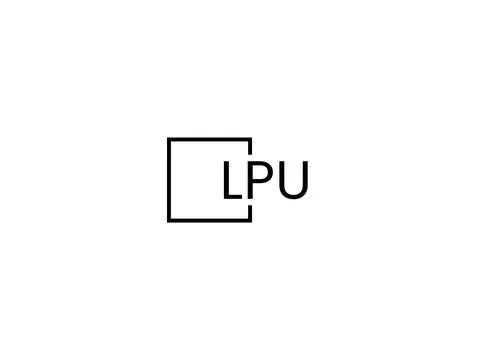LPU letter initial logo design vector illustration Stock Illustration