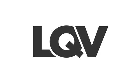 LQV logo design template with strong and modern bold text. Initial based ve.. Stock Illustration